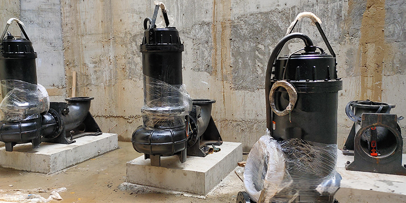 Estojo da bomba de esgoto